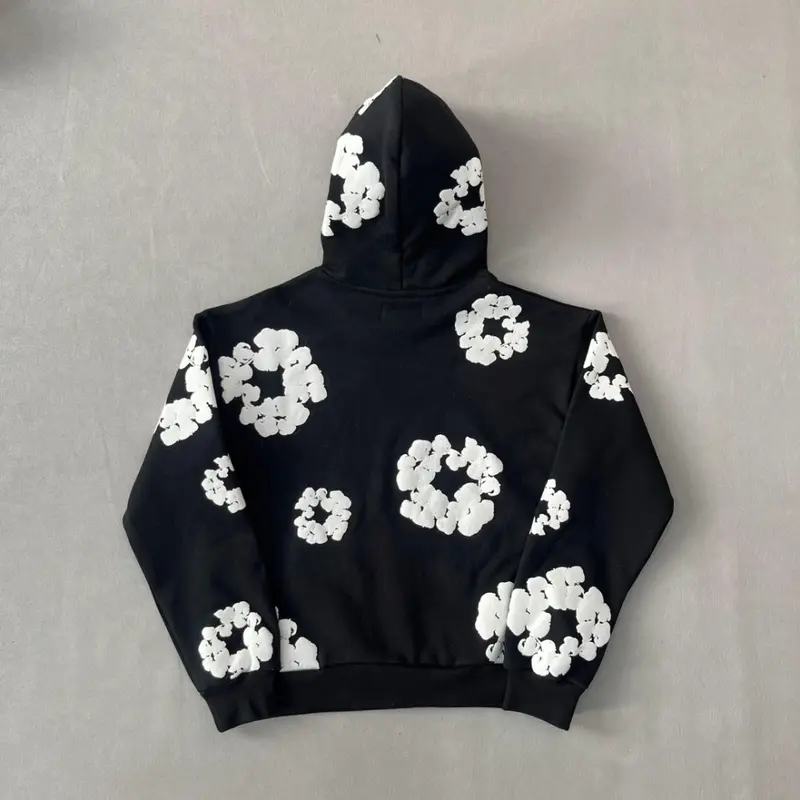 Denim Tears Hoodie Unisex Men Women Flower Hoodies Youth Puff Print Y2k Set Sweatshirt Teen Clothing Designer Trendy Spring Outfits Cute Tops Casual Classic Fabric Menswear