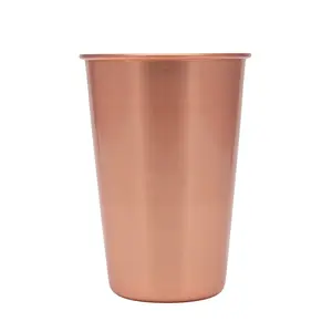 BarConic® Copper Plated 18oz Tumbler, Classic Aesthetic Drinkware for Cocktails