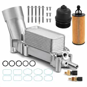 Aluminum Engine Oil Cooler Housing for 2011-2016 Dodge Jeep 3.6L - 40% Lighter Than OEM for Better Performance| Direct Fit