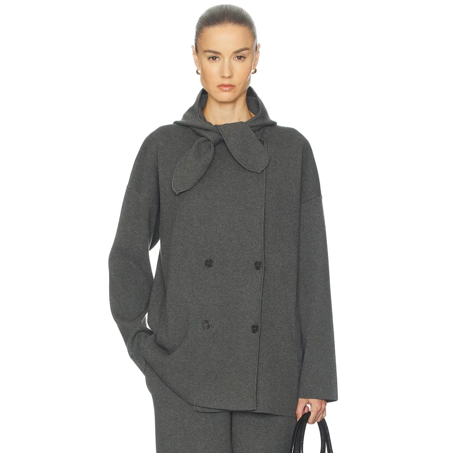 Helsa Else Knit Jacket in Grey