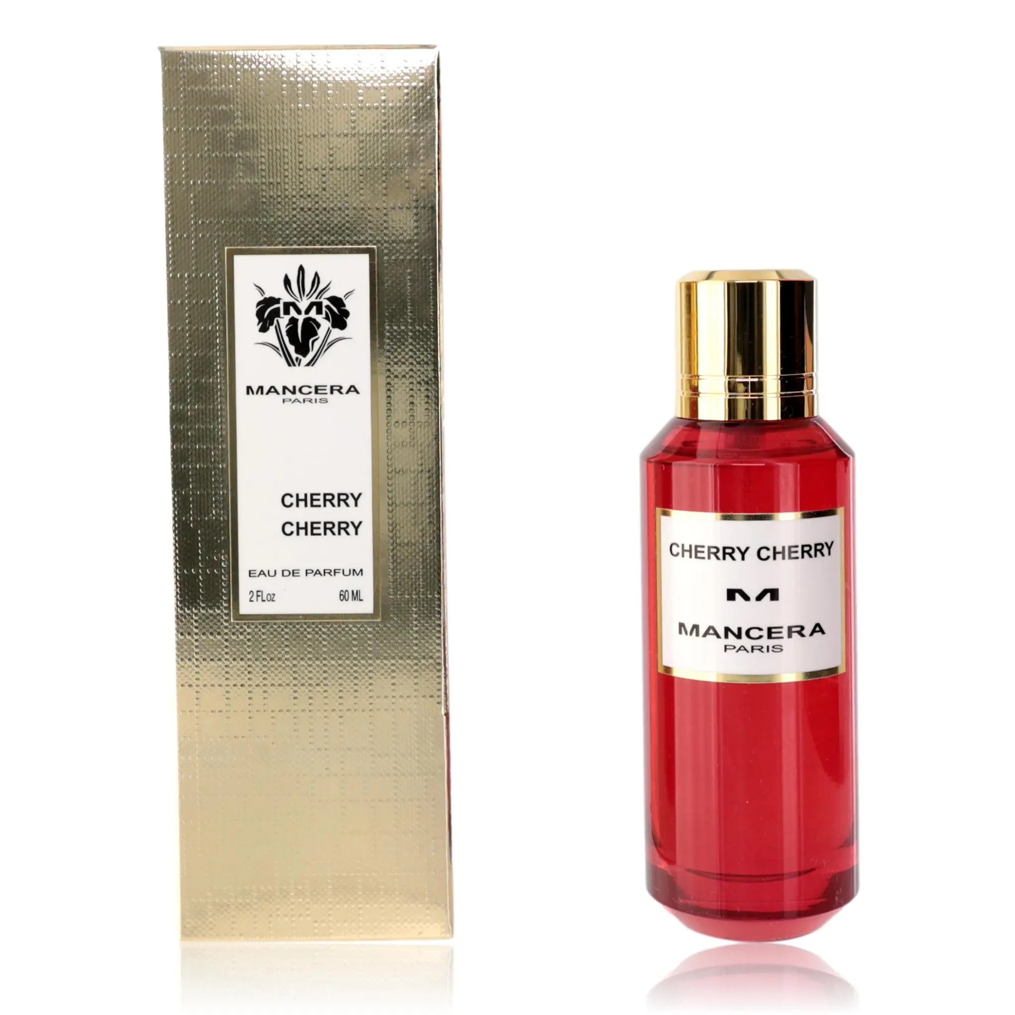Mancera Cherry Cherry Unisex Eau de Parfum Spray - Signature Scent, Dreamy Floral Musk, Smelling Good, 2 oz (2oz Bottles), 2 Oz Bottles