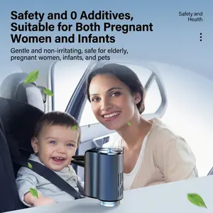 Smart Car Aromatherapy Diffuser Vent Clip -Smart AutoSensing Air Freshener with 3 Scent Modes -AluminumAlloy Nano Mist Sprayer for Essential Oil -RechargeableAutomatic Fragrance Dispenser -Universal Car DecorAccessories Gadgets adjustable