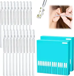 24 Pcs Ear Wax Removal Tool Earwax Removal Adhesive Swabs ，Ear Wax Removal Tool & Ear Cleaning Tool Kit