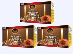3X Bundle - Eternal Spirit Beauty Ganoderma Instant Coffee 4in1 - Premium Quality Ganoderma Extract - 15 Sachets  - Made in USA