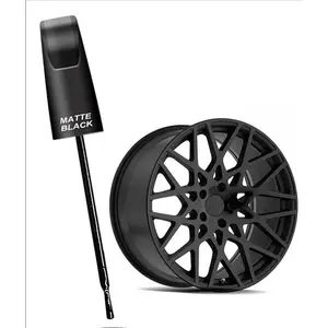 STYRKE Matte Black Rim Touch Up Paint, Wheel Scratch Repair Paint Pen, Quickly Fix Rim Scratches & Curb Rashes, Universal Color Satin Matte Black Wheel Paint