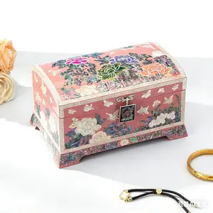 Mother-of-pearl Jewelry Box, Shell Retro Lacquerware, High-end Chinese Double-layer Storage Box, Chinese Retro Elegant Design, Festival Gift, Top Choice for Gifting