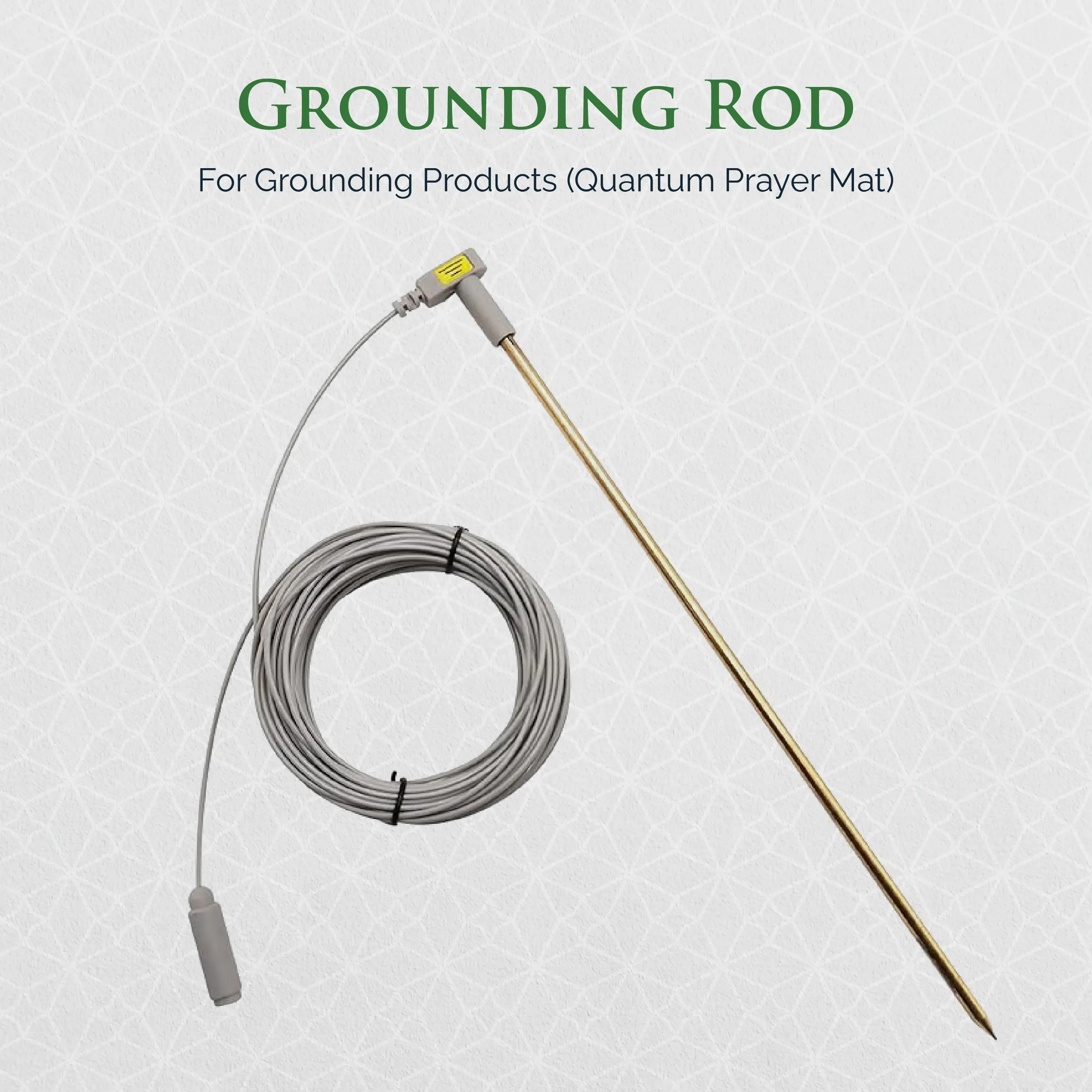 Grounding Rod for Grounding Products | 12" Brass Earthing Grounding Rod with 40ft wire