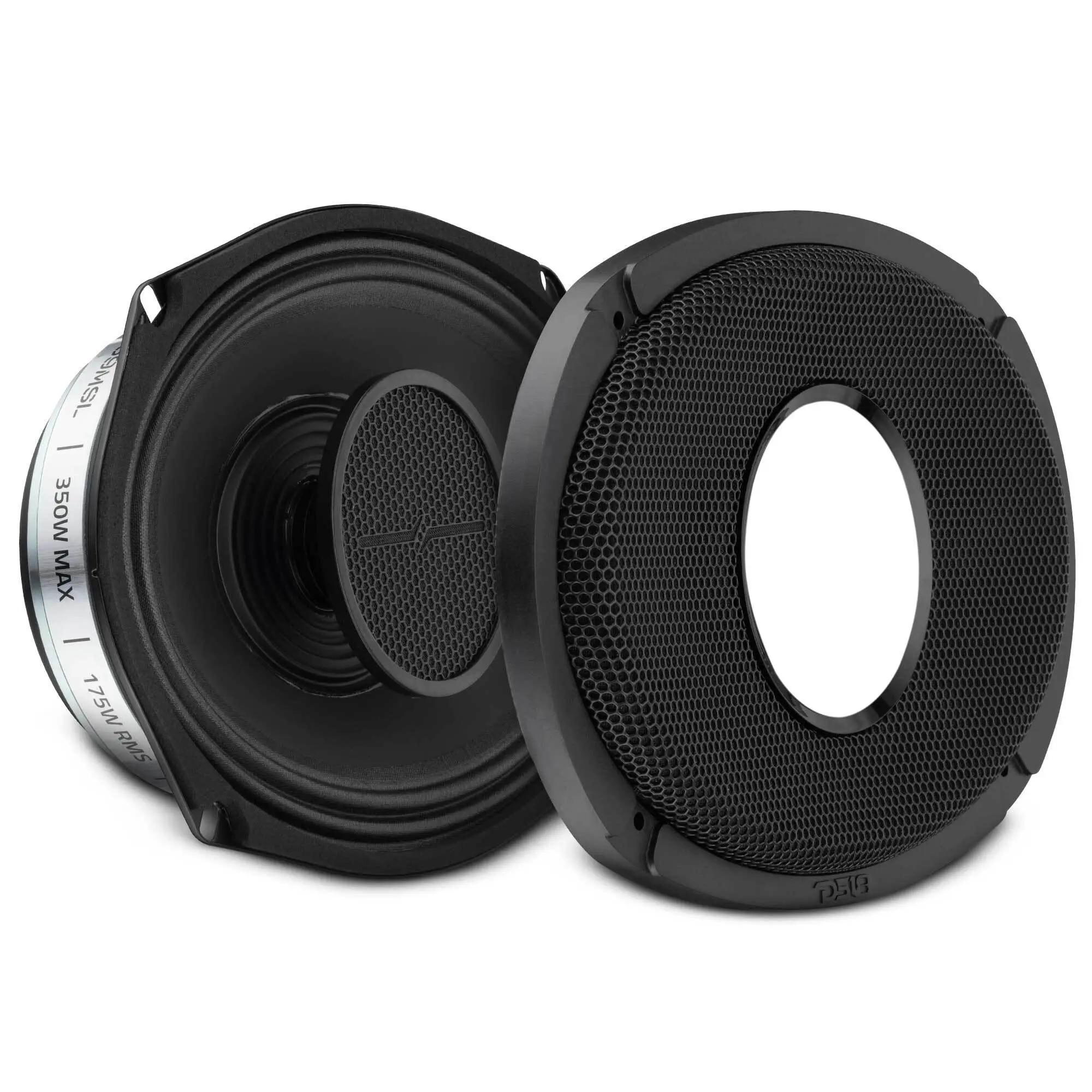 PRO 6x9” Hybrid Slim Loudspeaker with Water-Resistant Cone and Compression Driver Horn | 175W RMS 8-Ohm (PRO-HY69MSL)