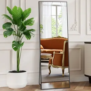 [NEW] Full Length Mirror 59"x16" Rectangle Full Body Floor Mirror Standing Wall-mounted