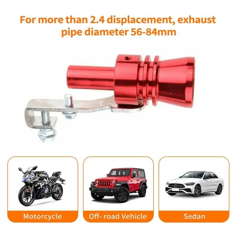 Turbo Sound Exhaust Pipe Whistle - Car & Motorcycle Performance Sound Simulator, Automotive Exterior Horn Accessory