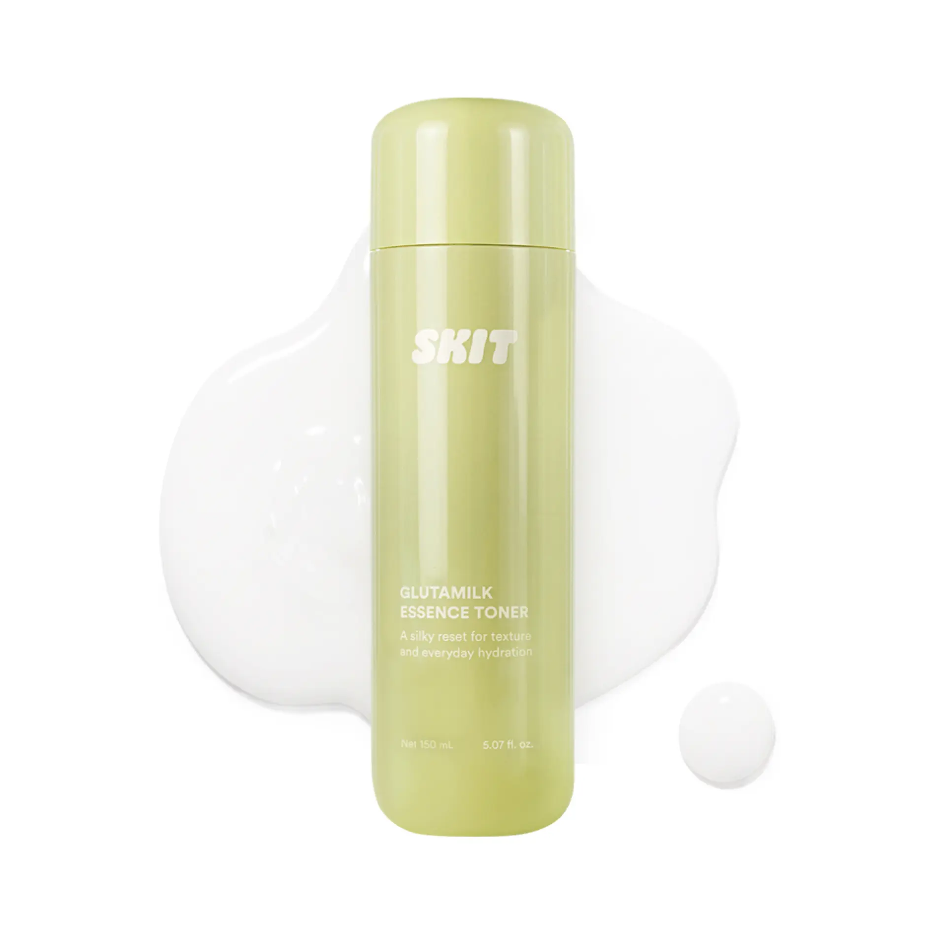 [skit official] GLUTAMILK Essence Toner | Glutathione + Hyaluronic Acid Milky Toner | Deep Hydration & Absorption Booster | For Dehydrated & Dull Skin