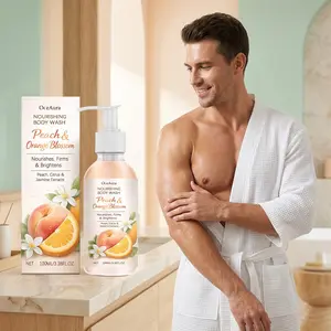 OceAura Nourishing Body Wash | Coconut Oil & Floral Extracts Moisturizing Cleanser, Gentle for Sensitive Skin, Soft & Refreshing