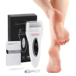 Portable Electric Foot File, 1 Box Adjustable Gears Foot Dead Skin Callus Remover, Pedicure Tools for Home & Travel, Smooth Pedicure Wand