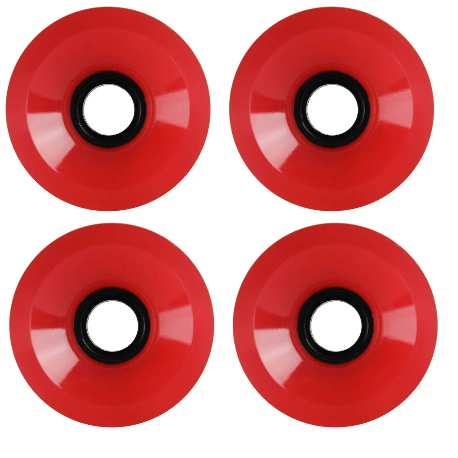Longboard Wheels 70mm Smooth Dark Pink USA Made 78A