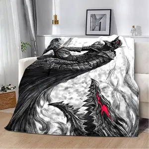 Anime Berserk Printed Blanket Picnic Blankets Warm Blanket Soft and Comfortable Blanket Home Travel Birthday Gift