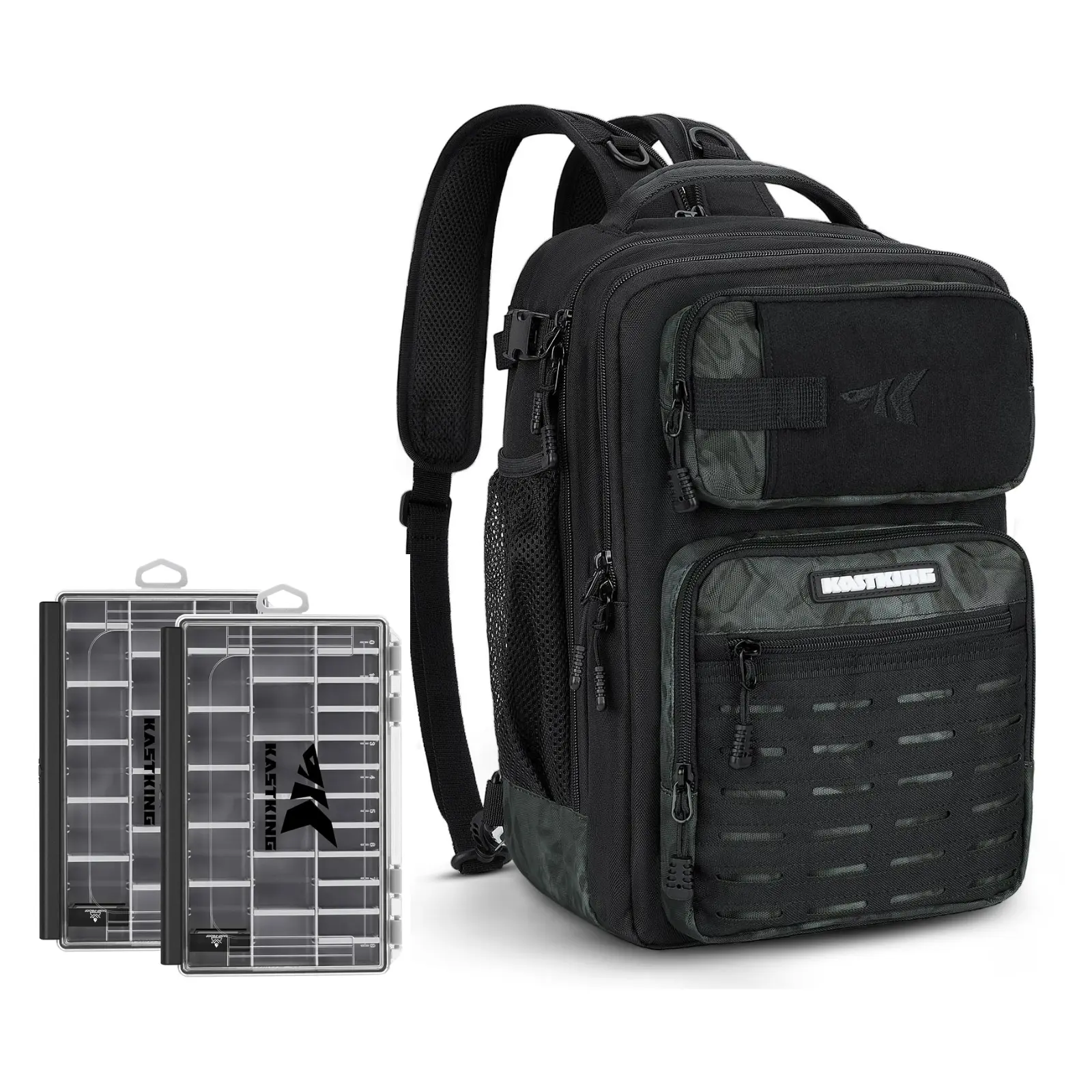 Black Came -With (2) 3600 Tackle Boxes