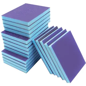 18 count 60/100/120/220Grit Sanding Sponge Coarse/Medium/Fine Assortment kit, Sanding Pads Flexible Sanding Block Set Wet Dry,  Washable Sandpaper Sponge for , Rust Removal, Plastic, Drywall