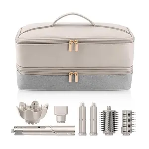 【NEW IN】Five Season Home Travel Carrying Case for Hair Dryers — Shark FlexStyle, FlexFusion, and AirWrap brush; double-layer hair accessories storage bag for Revlon hair dryer styler organizer