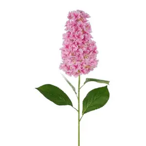32" Fabric Cone Hydrangea Stem – Pink