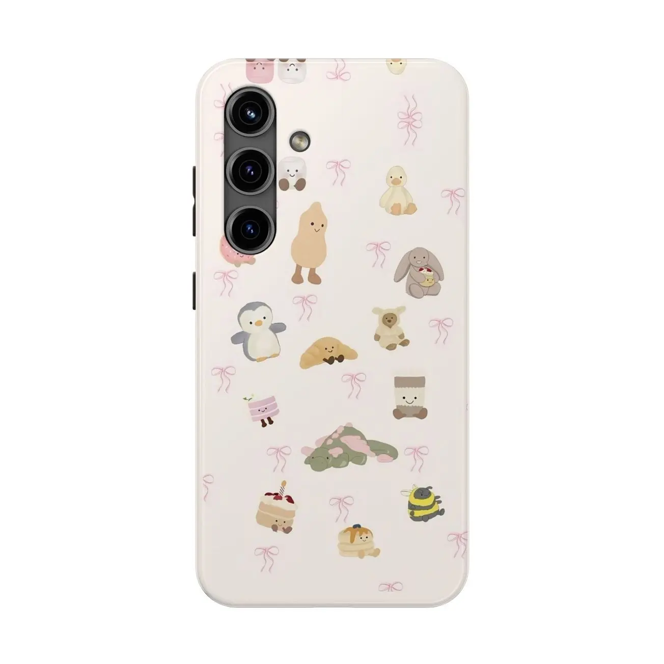 Cute Jelly cat Phone Case Compatible with iPhone 7, 8, X, 11, 12, 13, 14, 15, 16 17 & Samsung Galaxy S21, S22, S23 & S24 S25 series L