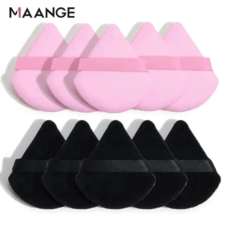 10-Pack Triangle Makeup Sponge, Soft Reusable Foundation Powder Brush, Dual-Use Wet & Dry Beauty Tool, Cosmetic Applicator, Triangle Powder Puff