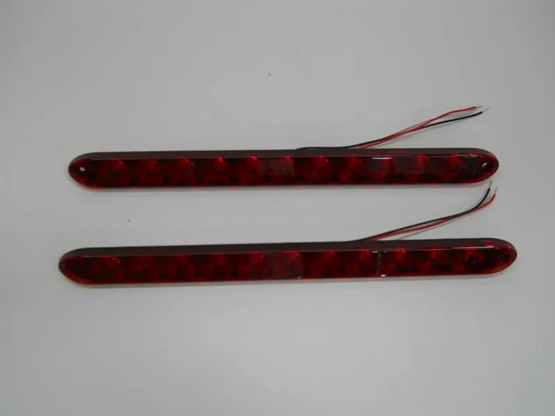 2 Tecniq 15-in Red LED Turn Brake Marker Bar Light for Truck/Trailer/RV Camper, Truck/Rv