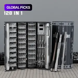 128-in-1 Precision Multipurpose Screwdriver Set, 1 Set Portable Repair Tool Set, Professional Multi-tool Kit with S2 Magnetic Screwdriver Bits for Computers, Phones, Watches, Gift Sets for Men, Multifunctional Screwdriver