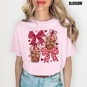 Coffee Love Valentines Comfort Colors T-Shirt 'NLB'