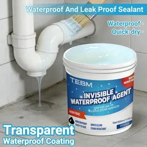 Transparent Invisible Sealing Waterproof Glue, Invisible Waterproof Sealant, Fast Drying Long-Lasting, Multi-Functional RV Roof Leak Proof Paint, Bathroom Window Sill Wall Ceiling