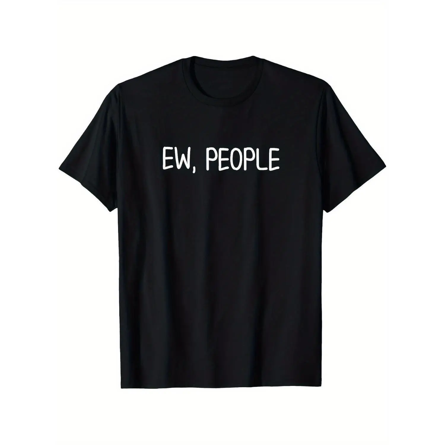 The amusing "Uh, Man" pattern T-shirt - a casual round-neck short-sleeved T-shirt suitable for both men and women, made of 100% cotton, with black and white print, available in sizes S-XXXL. Perfect for family fun and witty humor. An interesting T-shirt.