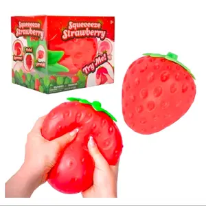 Toymendous Jumbo Sensory Squishy Squuezy Stress Relieving Strawberry