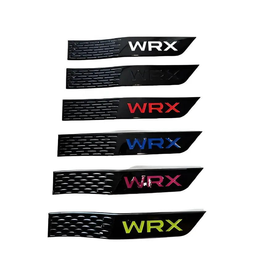 WRX/STI Fender Badge Logo Set - 2 Self-Adhesive 7"x1.5" Emblems, Automotive Exterior Replacement Part, Car Accessories, Accessories for Car for 2015-2021 Vehicles