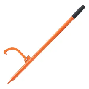 VEVOR Log Peavey, Summervibes,Summervibes, 46.5 in, Metal Handle Log Lifter, Heavy Duty Log Roller with Max 19 in Opening, Rust-Resistant Log Jack Cant Hook, Felling Log Roller Tool for Rolling, Raising, Turning Logs