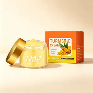 Turmeric Face Cream 50g – Brightens Skin, Fades Dark Spots & Reduces Acne – Anti-Acne & Moisturizing Formula – Evens Skin Tone for Glowing, Radiant Complexion – Daily Face Moisturizer for All Skin Types