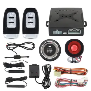 EASYGUARD universal EC003N-NS Remote Engine Start PKE Car Alarm System Push Start Button Fit for Universal DC 12V Cars keyless go proximity lock unlock