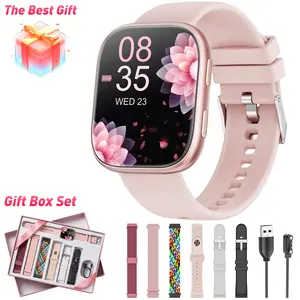 2026 Smartwatch Gift Box Set, Unisex Fitness Tracker, 1.83 Inch HD Display, 100+ Sports Modes, Ip67 Waterproof, Compatible iOS & Android