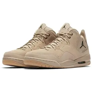 Jordan Courtside 23 Men's Mid-Top Retro Basketball Shoes in Brown Synthetic Leather with Enhanced Cushioning and Durable Construction