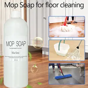 Brazilian Waves Mop Soap Liquid Cleaner, Fresh Scented Floor Cleaning Solution, Household Cleaners, Ideal for Home & Office Use, Ca Prop 65 Compliant