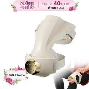 SKG Knee Massager with Heat for Pain Relief with Vibration for Joint Comfort, Cordless Heated Knee Brace with 5 Massage Modes and 3 Heating Levels, Gifts for Women Men, Parents, Friends, WS500