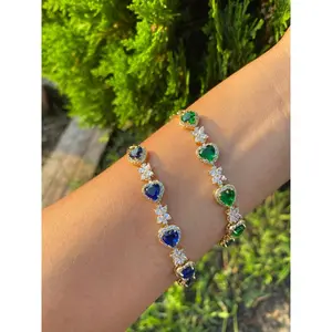 High quality Heart bracelet no green skin  jewerly