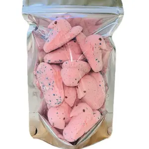 Cotton Candy Freeze Dried Easter Chicks - Surfside Freeze Dried, Crunchy Colorful Snack with Intense Flavor and Melt-In-Mouth Texture - Cotton Candy Flavor Peeps Dry Dessert Sweet Favorite