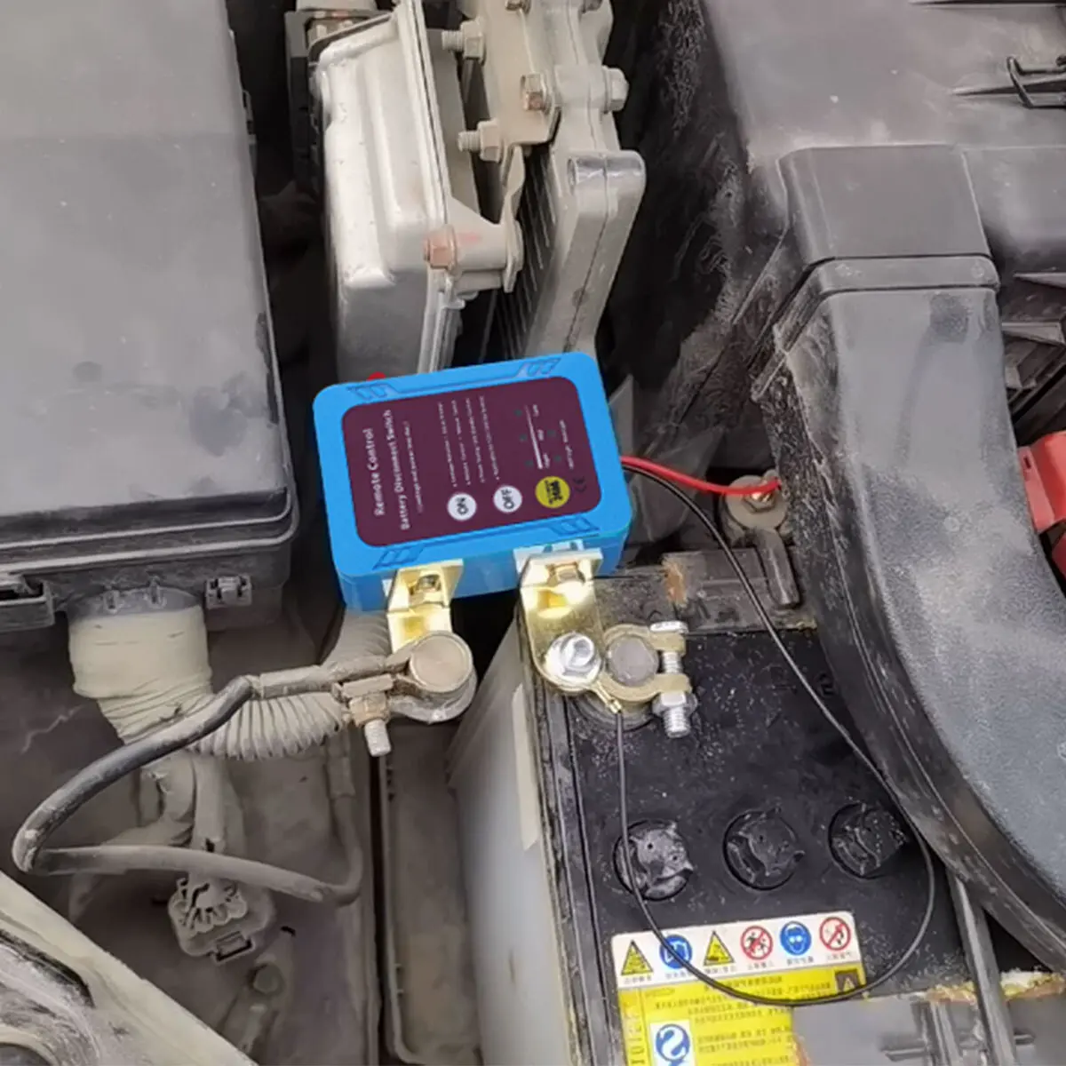 Essential Anti-Theft & Battery Saver – Remote Battery Cut Off | Automatic Disconnect at Low Voltage | 433MHz Remote | Fits Negative Terminals | Ideal for Seasonal Vehicles