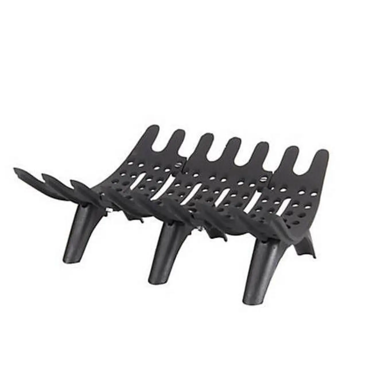 Dagan SFG-22 22 in. Self-Feeding Cast Iron Fireplace Grate, 31 lbs Metal Grate with Adjustable-Slope Design for Wood Burning Fireplaces