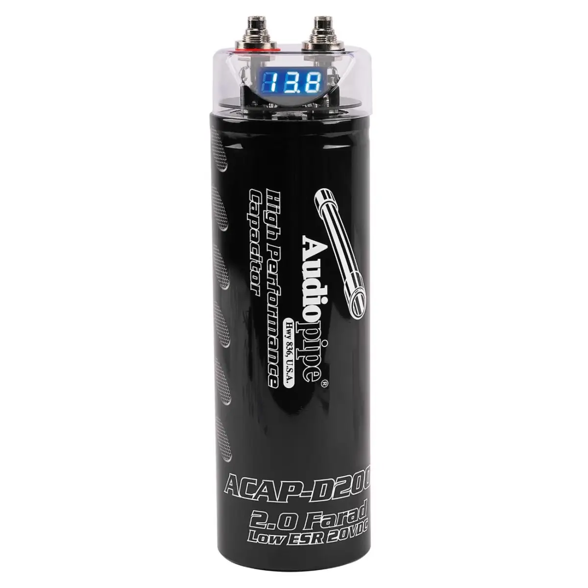Audiopipe ACAPD2000 2.0 Farad Power Capacitor