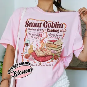 Smut Goblin Dark Romance Bookish Comfort Colors, Spicy Book Club Tshirt