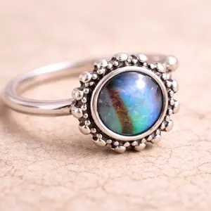 Stainless Steel Abalone Shell Charm Nose Hoop / Cartilage Earring