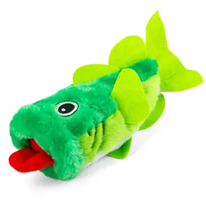 Jeffers Big Mouth Bass Plush Squeaker Dog Toy Jeffers Big Mouth Bass Plush Squeaker Dog Toy