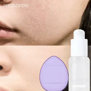 1PC Long Lasting Liquid Primer With Powder Puff, Lightweight & Easy To Blend, Moisturizing Waterproof Liquid Foundation