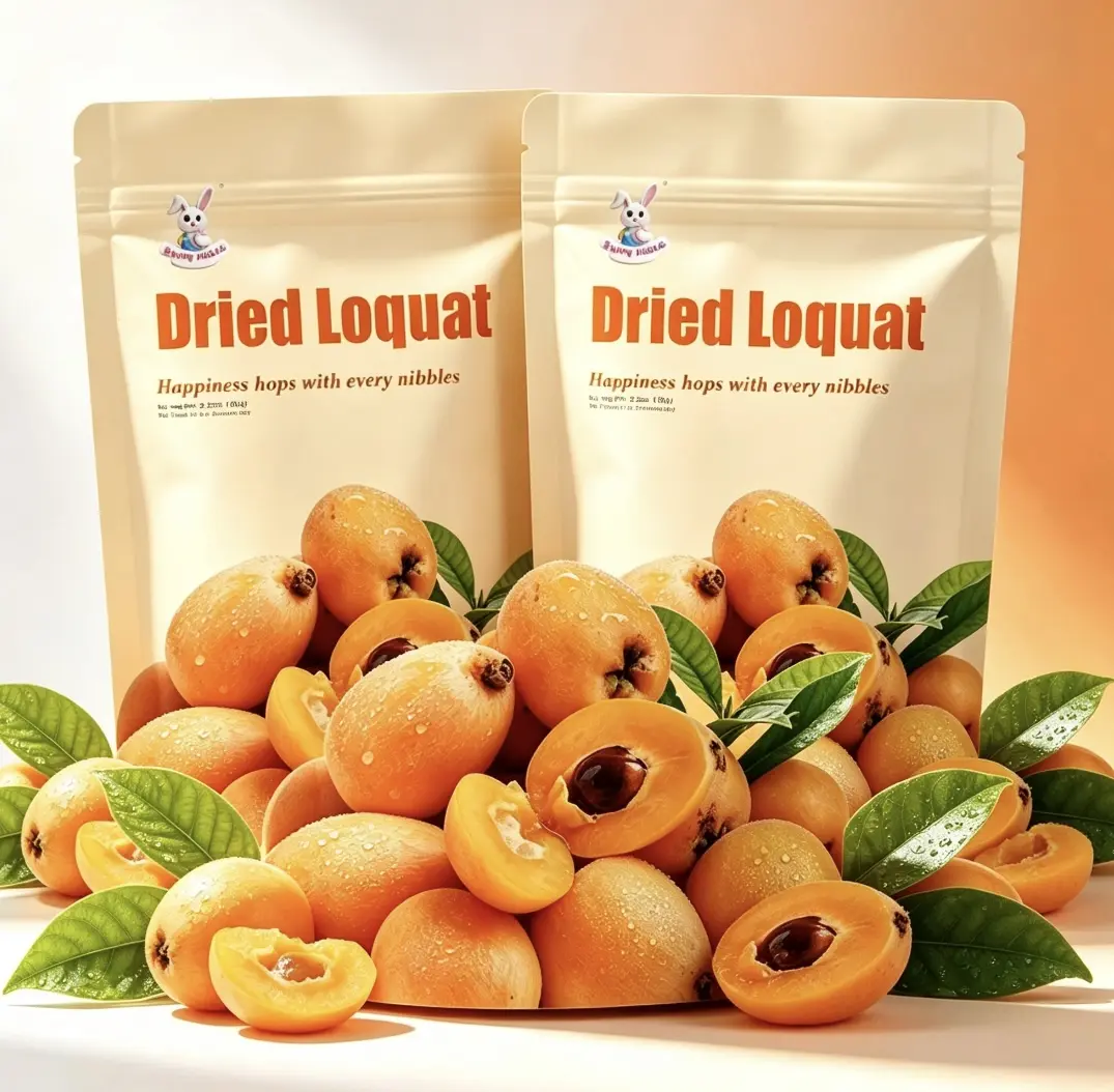 Dried Loquat - 2 Packs of Sweet and Tasty Loquats for Snacking and Desserts Natural Fruit Dry Flavor on-the-go better-for-you treat rind food fiber