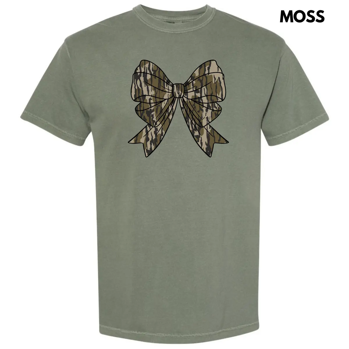 Camouflage Bow Comfort Colors T-Shirt 'NLB'